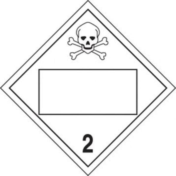 Accuform BLANK DOT PLACARD HAZARD CLASS 2 MPL4DG2CRM100 MPL4DG2CRM100 - main